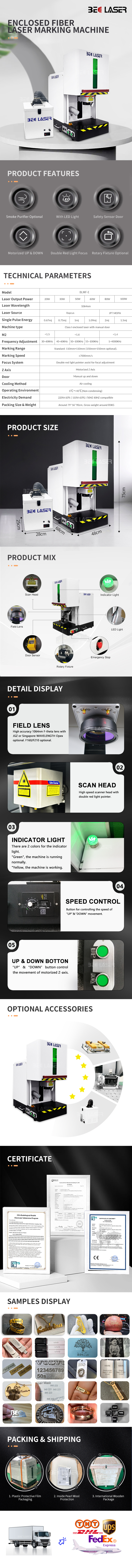 Enclosed-Fiber-Laser-Marking-Machine